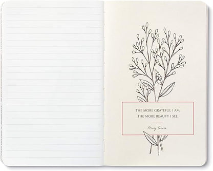 Compendium Softcover Journal - My heart gives thanks… – A Write Now Journal with 128 Lined Pages, 5″W x 8″H