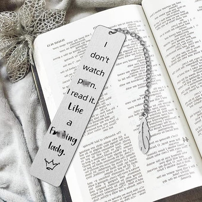 Metal Bookmarks for Women Book Lover Bookish Gifts,BookMarker with Chain for Birthday Christmas Valentines Gifts,with Exquisite Gift Box for Women Men Friends Teacher Classmate Book Lovers