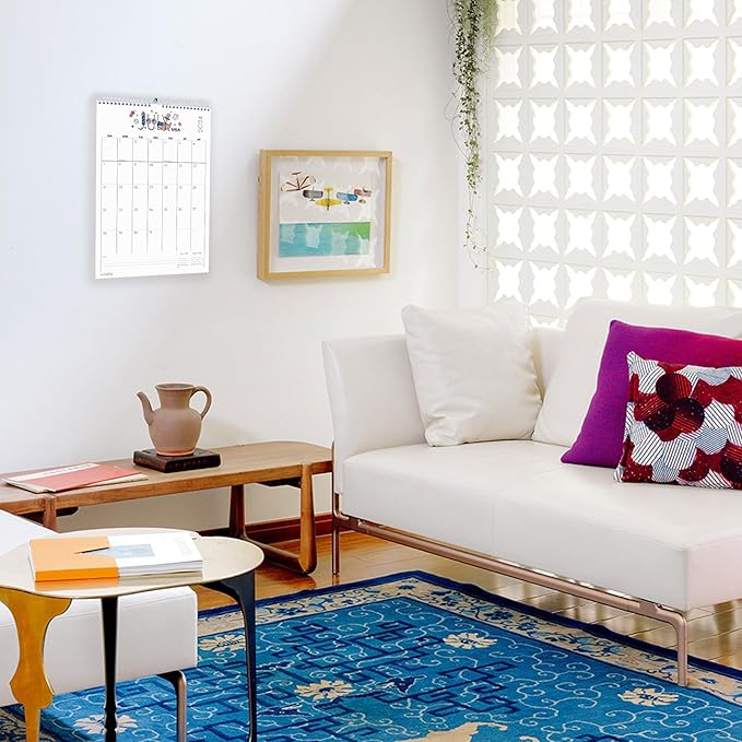 Desk Calendar 2025 Wall Calendars, November 2024 - December 2025 Monthly Planner Paper Office Desktop 17"X 12", 14-Months, Planning and Organizing Home, School, Office, Holiday, Vacation