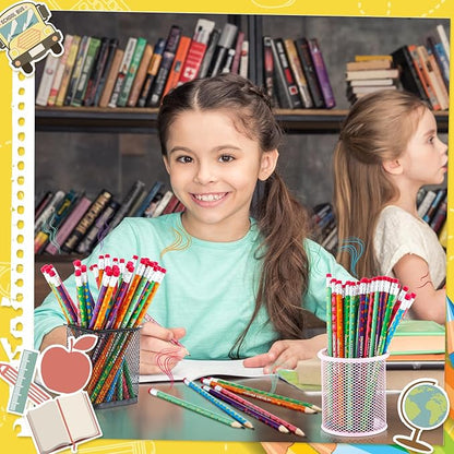 Gersoniel 60 Pcs Scented Pencils Bulk for Kids Inspirational Motivational Cute Fun Fruit Wood Smelly Graphite Pencils with Erasers for School Classroom Office Students Girls Boys Gifts Supplies