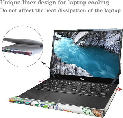 Alapmk Protective Case for 13.3" Dell XPS 13 2-in-1 7390/Dell XPS 13 2-in-1 9310/Latitude 9330 9340 & ASUS ZenBook S 13 Flip OLED UP5302[Not fit XPS 13 2-in-1 9365/XPS 13 7390 9310 9300],Love Tree