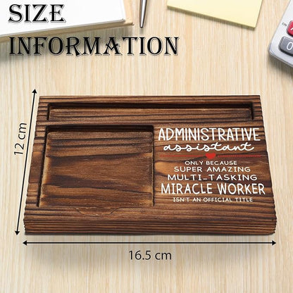 Administrative Assistant Gifts Admin Assistant Appreciation Gifts, Thank You Gifts for Office Assistant Secretary Front Desk, Admin Assistant Desk Self-Stick Note Pad Holders TZP01
