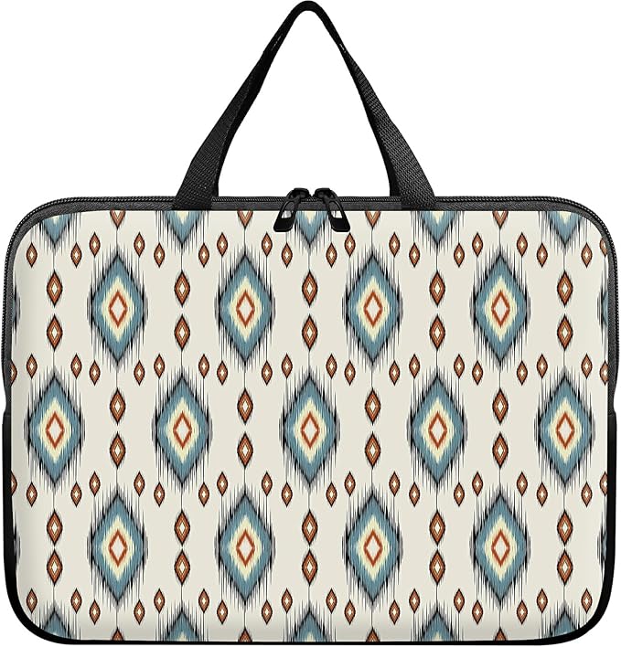 Universal Tablet Laptop Sleeve Case 10 inch, Geometric Ethnic Oriental Slim Carrying Case Durable Handbag Travel Laptop Bag for 7 to 10-inch Laptops/Notebook/Kids Tablet/ipad/eBook Readers