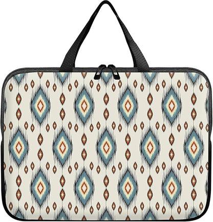 Universal Tablet Laptop Sleeve Case 10 inch, Geometric Ethnic Oriental Slim Carrying Case Durable Handbag Travel Laptop Bag for 7 to 10-inch Laptops/Notebook/Kids Tablet/ipad/eBook Readers