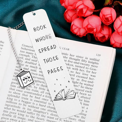 Funny Spicy Bookmark for Women Adult Female Friends Book Reader Romance Dark Novel Lovers Gifts Sister Valentines Day Birthday Gift Idea Book Club Present Funny Christmas Stocking Stuffers for Women