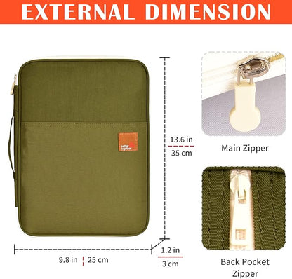 Lanola A4 Document Bags Portfolio Waterproof Business File Holder Travel Gear Organizer Electronics ccessories Bag