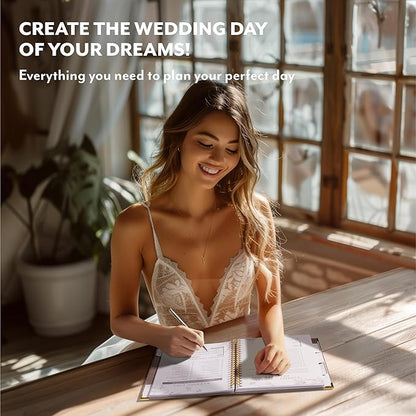 Your Perfect Day Wedding Planner for Bride - Wedding Planning Book and Organizer - Bridal Wedding Planner Notebook & Binder with Checklist & Countdown Calendar (Meadow Gold)
