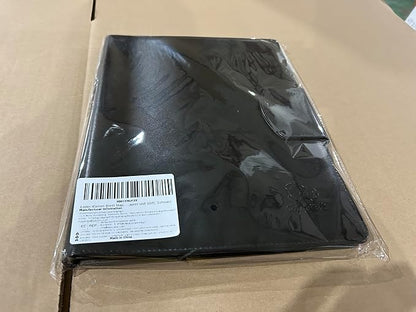 Padfolio Clipboard Folder, Leather Portfolio Organizer Binder with Magnetic Closure Cover for Interview Resume Office Conference, Business Portfolio Included Letter Sized Papers & Sticky Tabs & Pen