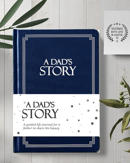 Dad's Life Story Journal (Hardcover): A Meaningful Keepsake for Dad to Share His Journey and Memories, Book Includes 250+ Prompt Questions, Sentimental Gifts for Father's Day, Birthday & Christmas