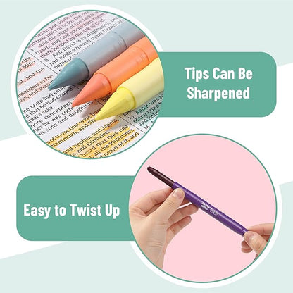 Mr. Pen- Gel Highlighter, 16 Pack, Morandi and Vibrant Colors, Bible Highlighters No Bleed Highlighters, Bible Highlighter, Bible Markers, Gel Highlighters for Bibles, Highlighter