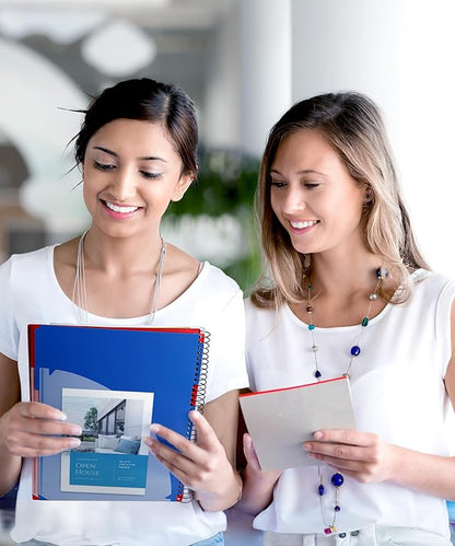 Dunwell 5-Subject Spiral Notebook, College Ruled (Red), Colorful Movable Pocket Dividers with Tabs, Front/Back Plastic Covers, 200 Sheets (400 Pages) of 3-Hole Punch Perforated 8.5x11 Paper