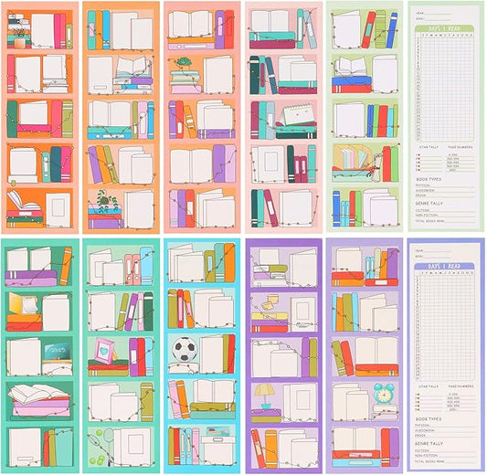 LiYiQ 100 Pcs Book Lovers Bookmarks Double-Sided Bookmark Book Tracker Page Markers Book Markers Set for Kids Reading Bookmarks Gift for Women