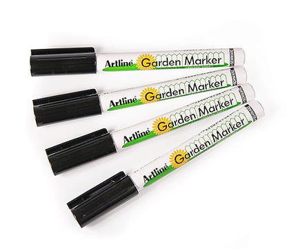 Garden Marker | Water Resistant | Quick Dry Ink Great For Outside Use (4 Markers)