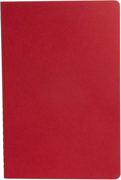 Simply Genius A5 Notebooks for Work, Travel, Business, School & More - College Ruled Notebook - Softcover Journals for Women & Men - Lined Note Books with 92 pages, 5.5" x 8.3" (Red, 6 pack)