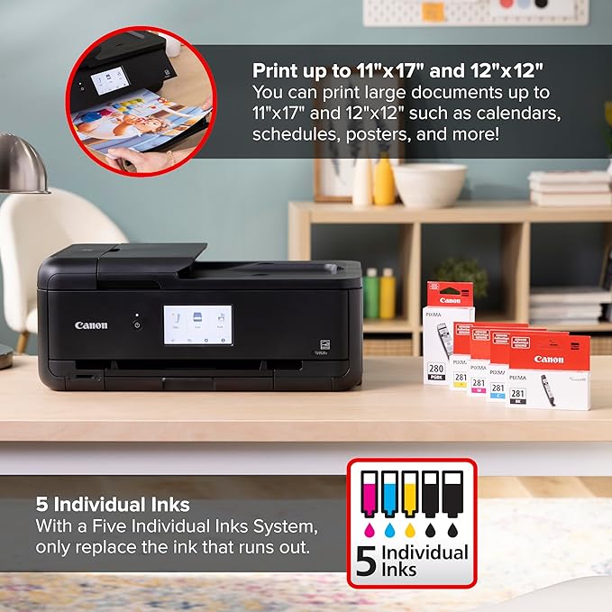Canon PIXMA TS9520a – Wireless Home All-in-One Inkjet Printer