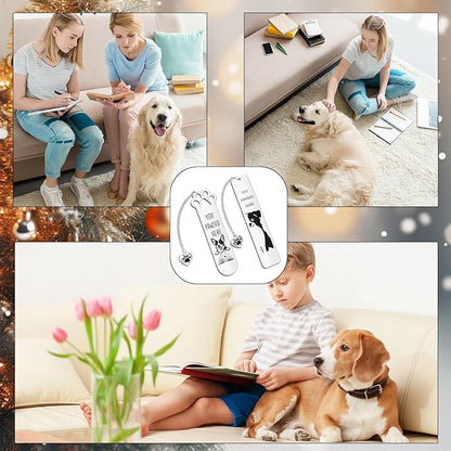 2Pcs Corgi Gifts for Corgi Lovers Funny Bookmarks for Women Men Corgi Dog Bookmarks for Book Lovers Cute Metal Book Mark Bulk Birthday Gifts for Reader Coworker Friends Adults Dog Owner Lover