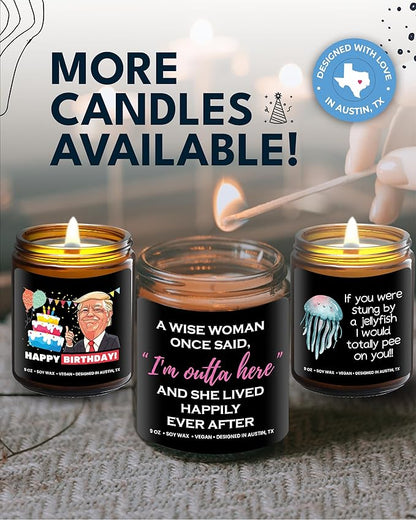 Funny Retirement/Divorce Candle, Cool Retirement Gifts For Women, Divorce Gifts For Women, Best Retirement Gifts For Women, Farewell Gifts For Colleagues Coworker Teacher, Happy Retirement Gifts Ideas