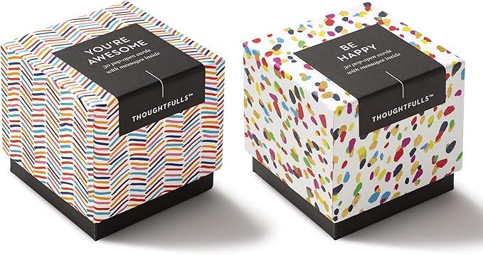 Compendium ThoughtFulls Pop-Open Cards — 2-Pack of You're Awesome, Be Happy — 60 Pop-Open Cards, Each with a Different Message Inside