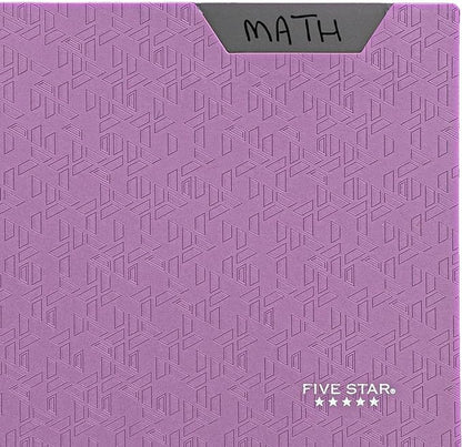 Five Star 2-Pocket Folder, Plastic Folder with Stay-Put Tabs, Fits 3 Ring Binder, Holds 8-1/2" x 11" Paper, Purple (333420I-ECM)