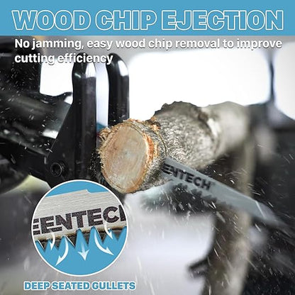 KEENTECH CR-V Sawzall Pruning Blades, 9 Inch 5TPI, with Fleam Ground Teeth for Tree Branch Root Wood, PVC Pipe Cutting, Reciprocating Saw Blade Fast Cutting for Professional, DIYer, Gardener, 5 Pack