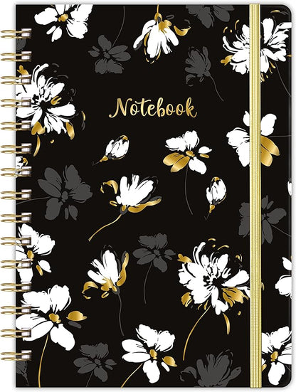 Frasukis Ruled Notebook/Journal - Lined Journal with Premium Thick Paper, 8.5" X 6.4", College Ruled Spiral Notebook/Journal, Banded with Exquisite Inner Pocket