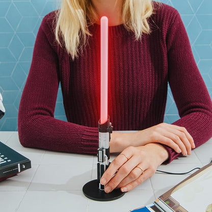 Star Wars Darth Vader Lightsaber 12-Inch Desktop LED Mood Light for Nightstand Table