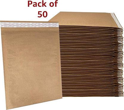 Honeycomb paper padded envelope sealable mailers (50, #4-9.5" x 13.5")
