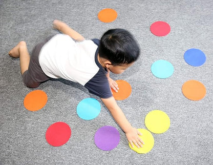 Carpet Markers 5" for Kids, Multicolor Spot Circle Markers for Classroom Teachers, Preschool and Kindergarten (30 Packs Of Circle)