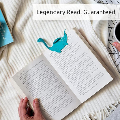 OTOTO Nessie Tale Book Mark - Turquoise Pagekeeper Bookmark - Unique Gifts for Readers, Women & Men - Pretty Lightweight Plastic Manga Bookmark for Girls, Boys, Kids