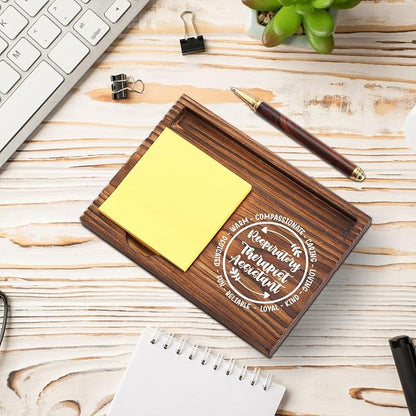 Respiratory Therapist Assistant Sticky Note Holder, Appreciation Gift for Therapist Assistant Nurse, Thank You Gifts for Pulmonology Assistant Self-Stick Note Pad Holders Desk Organizer TZP20