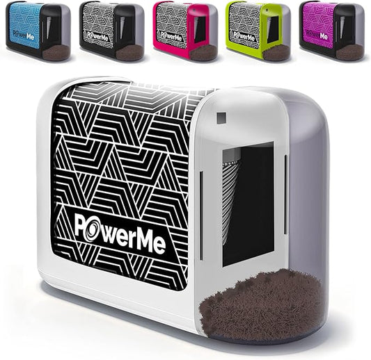 Electric Pencil Sharpener - Pencil Sharpener Battery Powered for Kids, School, Home, Office, Classroom, Artists – Battery Operated Pencil Sharpener For Colored Pencils, Ideal For No. 2 (White)
