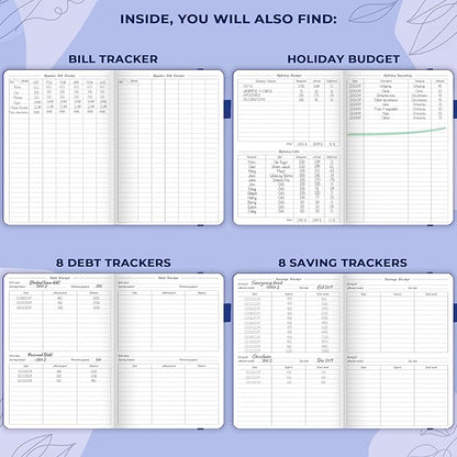 GoGirl Budget Planner – Monthly Financial Planner Organizer Budget Book. Expense Tracker Notebook Journal to Control Money, A5 (Royal Blue)