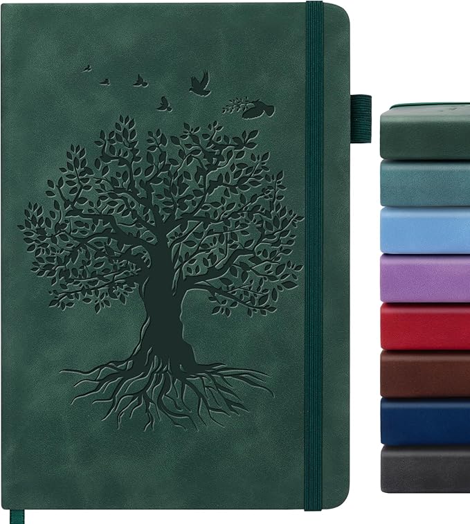 Lined Journal Notebook for Women Men, A4 Hardcover Leather Journals for Writing, 200 Pages Thick Paper, Daily Journal Notebook for Work, School, Note Taking, Business, Travel, College Ruled
