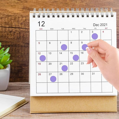 PARLAIM 3/4 Inch Dot Stickers, 10000 Pack Round Color-Code Circle Labels, Permanent Adhesive Color Coding Stickers Garage Sale Sticker - 10 Rolls Lavender