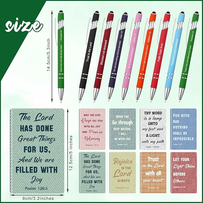 Funrous 32 Pcs Motivational Quote Pens Inspirational Notepads Mini Journal with Ballpoint Pen Small Notebooks Gift Set for Men Women Coworkers, Adult Party Favors Prizes Gift Bulk(Texture)