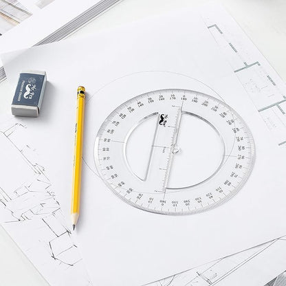 Mr. Pen- Protractor, Pack of 2, 2Inch, Protactor 360 Degree, Protractor Set, Protractor Ruler, Drafting Tools, Circle Protractor, Protractors Classroom Set, Large Protractor, Math Geometry Set