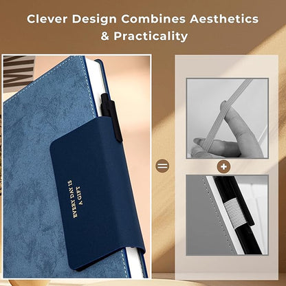 Lined Leather Journals for Writing B5 Large Journaling Notebooks with 100 GSM Thick Paper Journal Notebook for Men & Women with Buckle Closure Travel Work Note Taking Diary, 7.28" x 10.23", Blue