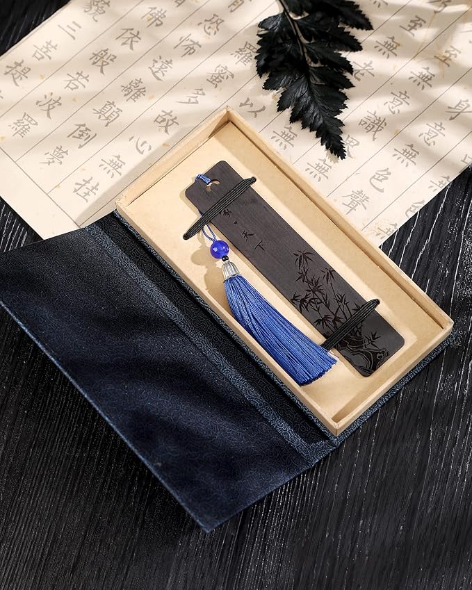 Wooden Bookmark Engraved Book Mark Vintage Style Best Unique Gifts Set for Book Lovers,Women,Men,Teacher,Birthday Present