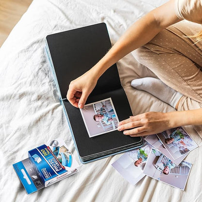 durony 800 Pieces Photo Sticker White Double-Sided Self Adhesive Photo Tapes for Pictures DIY Photo Album Journal