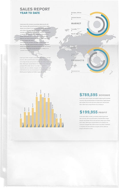 Avery Clear Standard Weight Sheet Protectors, Top Load, 25 Document Protectors (75530)