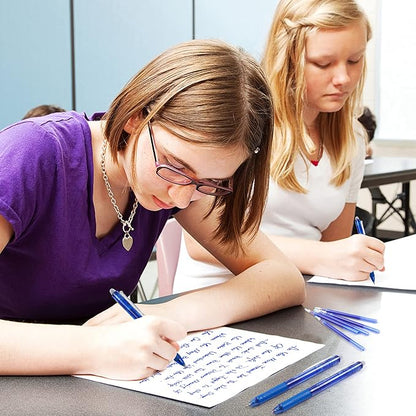 Vanstek 12 Blue Erasable Gel Pen Refills, Gel Ink Refills Compatible with FriXion & Friction Erasable Pens, Fine Point 0.7 mm, Perfect for Writing Planner & Crossword Puzzles