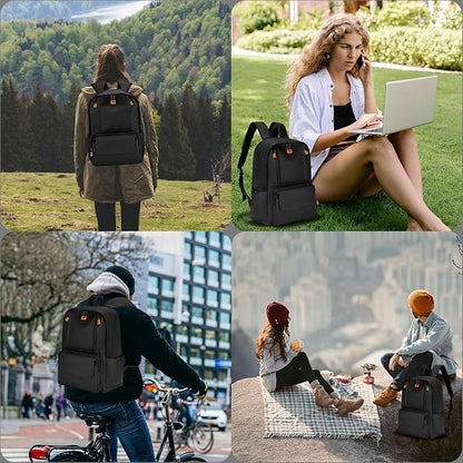 Versatile Lightweight Laptop Backpack - Durable, Water-Resistant for 13-15.6 Inch Laptops - Perfect for Work, Travel, Commute, Campus - Practical & Multi-Functional