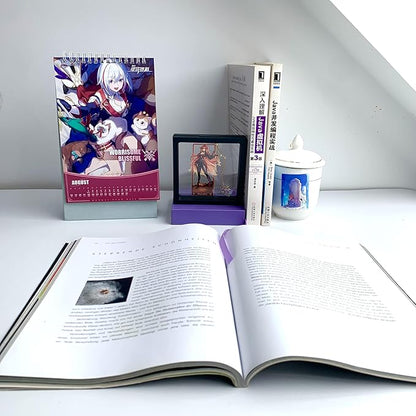 Genshin Impact Mavuika Metal Bookmark - Anime Figure Merch with 3D Display Box - Birthday Gifts for Fans Friends Gamer Book Lovers - Zllada