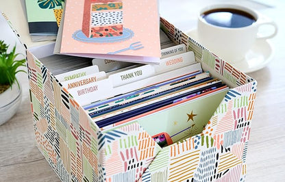 American Greetings All Occasion Deluxe Card Assortment with Envelopes and Storage Box(60-Count)