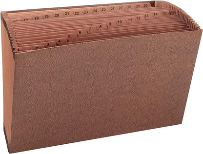 Smead TUFF Expanding File, Daily (1-31), 31 Pockets, Legal Size, Redrope-Printed Stock (70469)