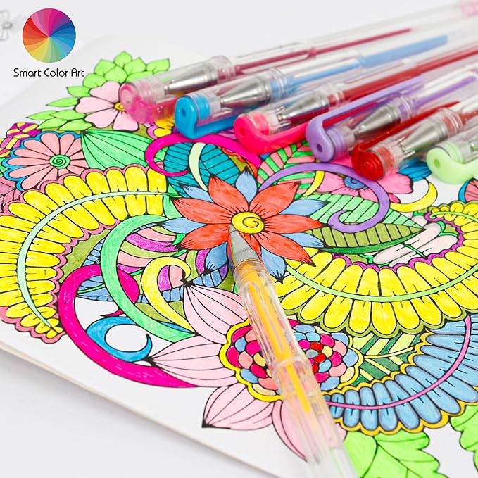 320 Pack Gel Pens Set, Smart Color Art 160 Colors Gel Pen with 160 Refills for Adult Coloring Books Drawing Painting Writing