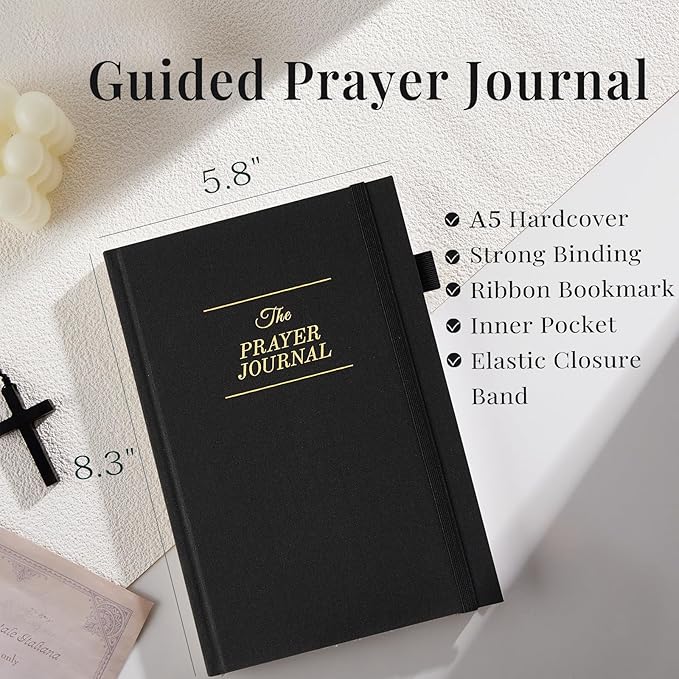 JUBTIC Prayer Journal for Woman, Christian Planner, Bible Journal with Verse, 60 Weeks Scripture, Faith & Devotional Journal, Bible Study Notebooks for Note Taking, Christian Gifts,Record Book