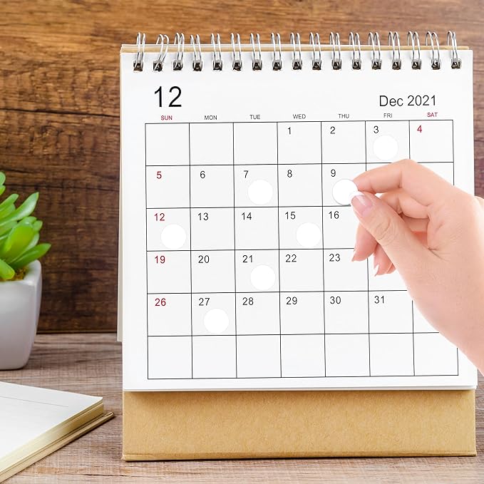 PARLAIM 10 Rolls 3/4" Dot Stickers, 10000 Pack Round Color-Code Circle Labels, White Sticker for Color Coding