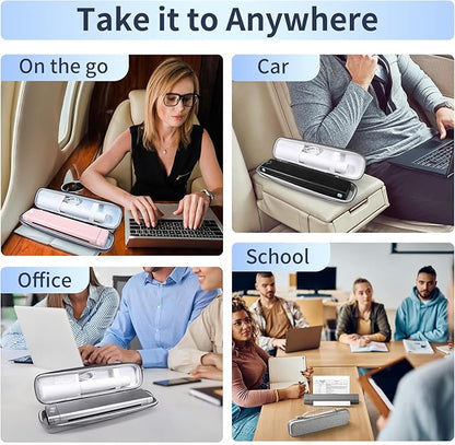 M08F Portable Printer Case - Sturdy EVA Travel Bag, Compatible with Itari, PhoPRT, COLORWING, Odaro, Phomemo Portable Printer and HPRT MT800 Thermal Printer, Lightweight