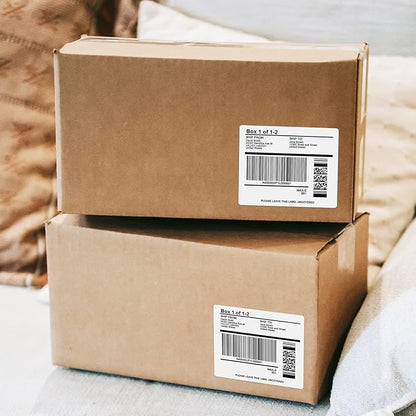 600 Labels 6 UP Labels,4" x 3-1/3" Shipping Address Labels for Laser & Inkjet and Copier Printer, 100 Sheets 6 Labels per Page Sheets Blank Mailing Labels, 6 per Sheet Barcode Labels Sticker